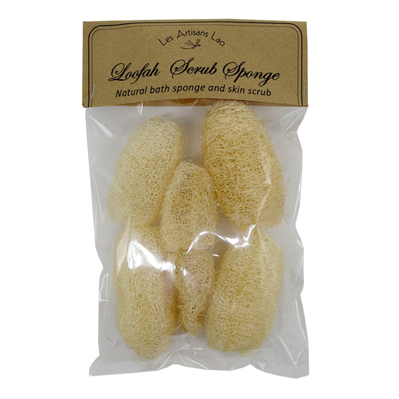 Les Artisans Lao Loofah Scrub Sponge ( Large ) Pack 1 pcs