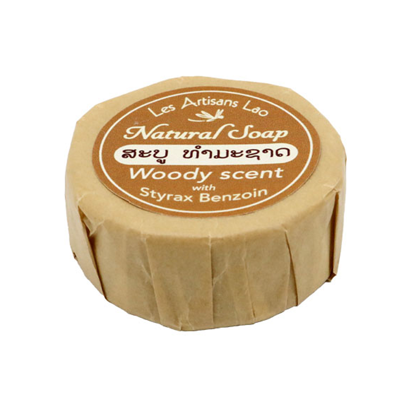 Les Artisans Lao Natural Soap Woody scent with Styrax Benzoin 150g