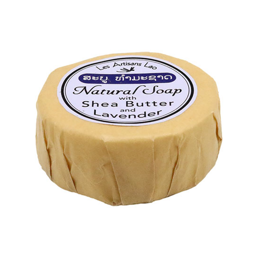 Les Artisans Lao Natural Soap with Shea Butter and Lavender 100g