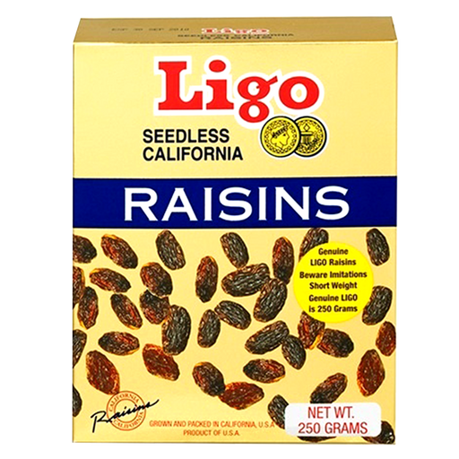 Ligo Seedless California Raisins Size 250g