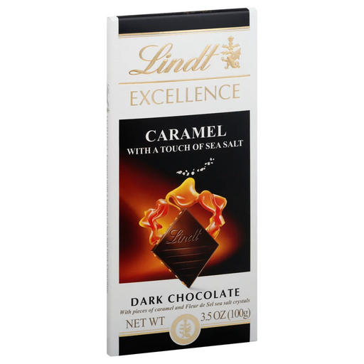 Lindt Excellence Dark Chocolate Caramel Bar 100g