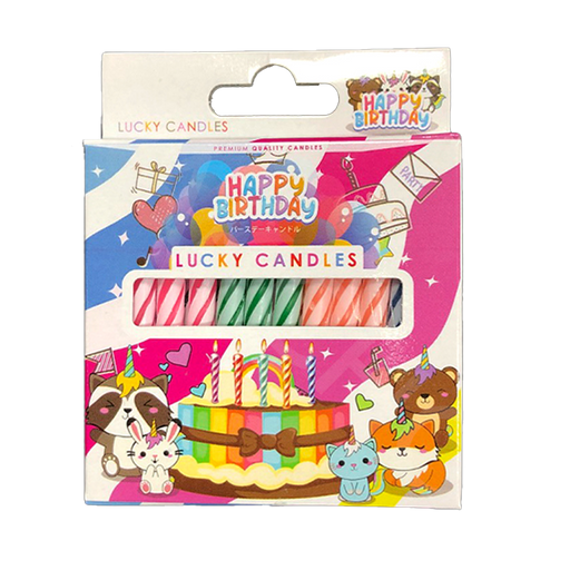 Lucky Candles Happy Birthday Pack 12pcs