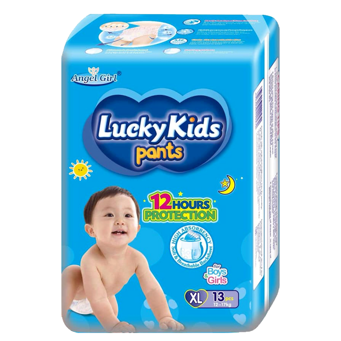 Lucky Kids Pants 12 Hours Protection SIze XL Pack of 13pcs