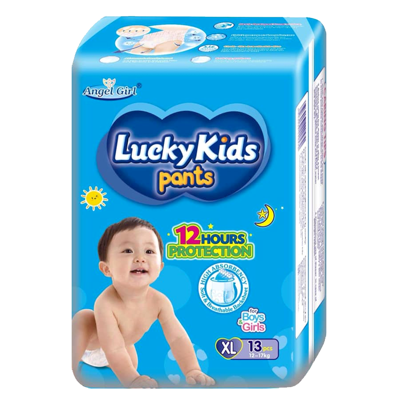 Lucky Kids Pants 12 Hours Protection SIze XL Pack of 13pcs