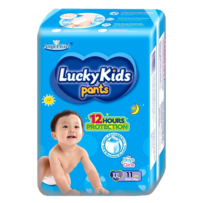 Lucky Kids Pants 12 Hours Protection SIze XXL Pack of 11pcs