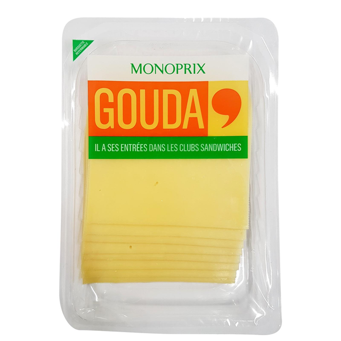 MONOPRIX Gouda Natural Sliced Cheese 200g
