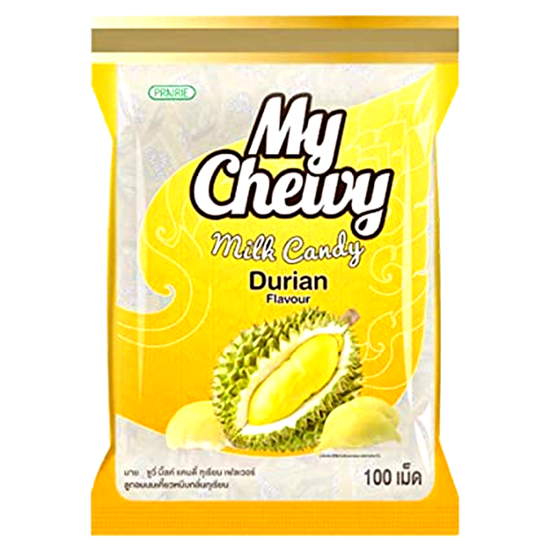 MY CHEWY Chewy Milk Candy Durian Flavor 380g Bags 100pcs