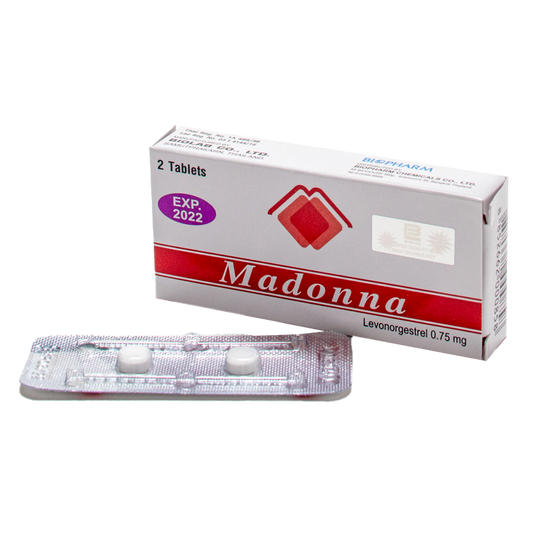 Madonna Levonorgestrel 0.75mg Emergency Contraceptive | 2 Tablets