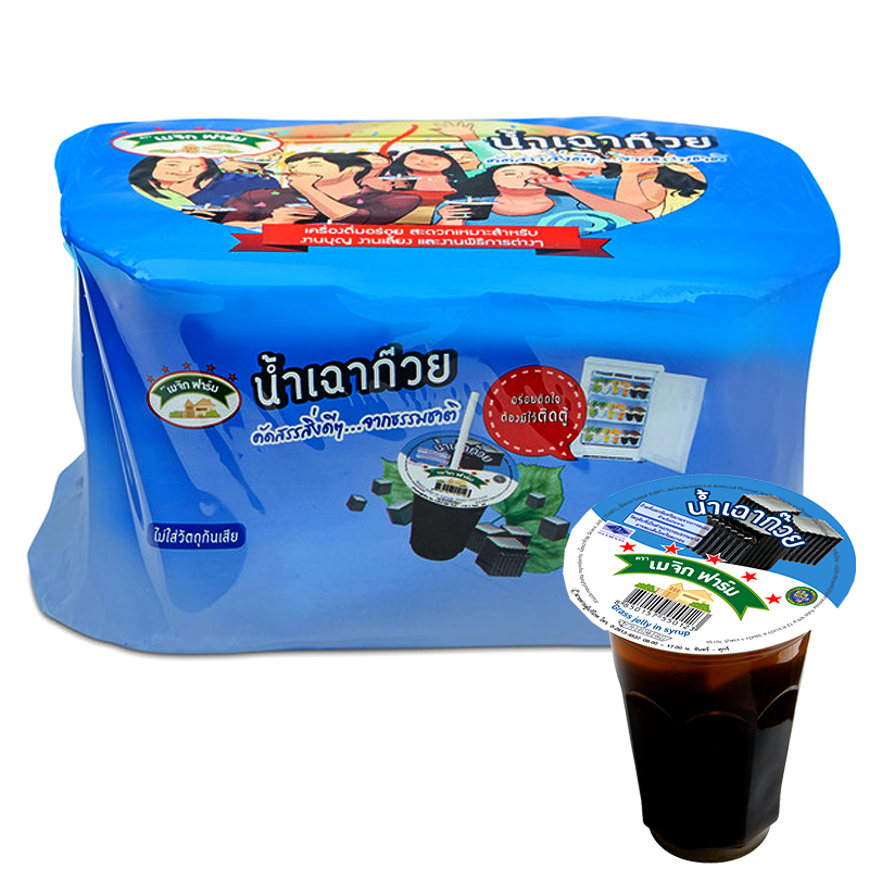 Magic Farm Grass Jelly in Syrup Size 130ml Pack of  6pcs