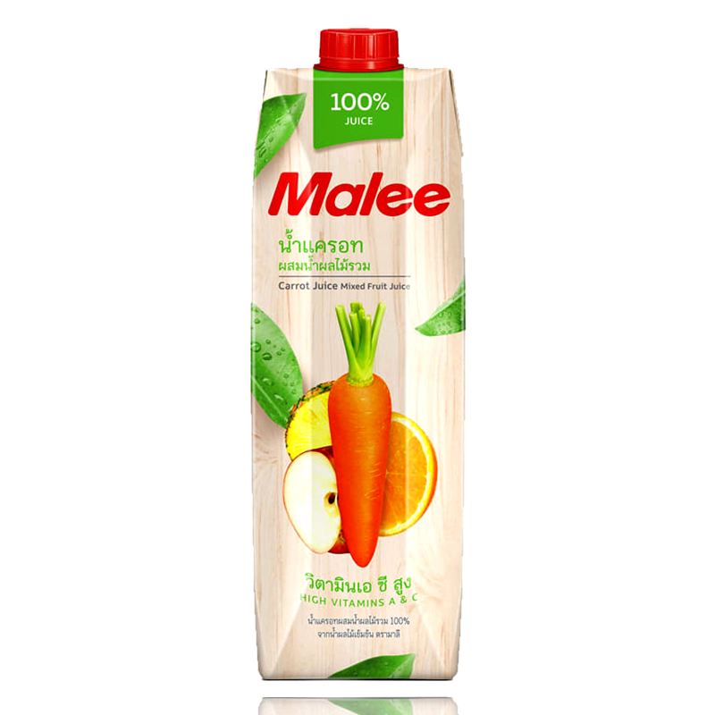 Malee 100% Carrot with Mixed Fruit Juice Size 1L