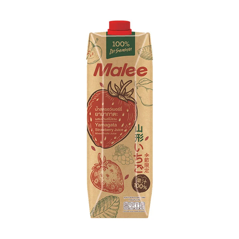 Malee Yamagata Strawberry Juice Mix 1L
