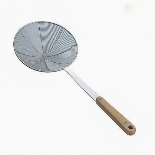 Mashaerdi Kitchenware Stainless steel wire strainer with wooden handle No.056