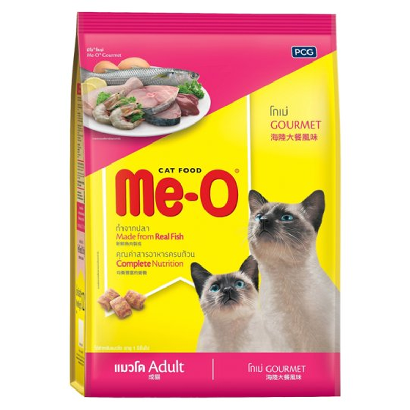 ອາຫານແມວ Me-O adult 1.2 kg different flavour