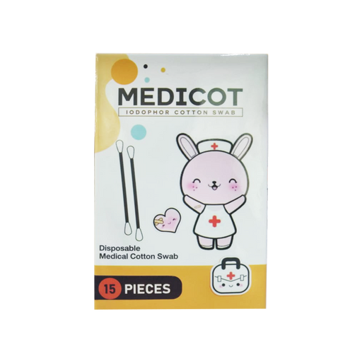 Medicom Disposable Medical Cotton Swab 15 ຊິ້ນ