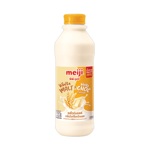 Meiji Pasteurized White Malt & White Choc Flavoured Milk 830ml