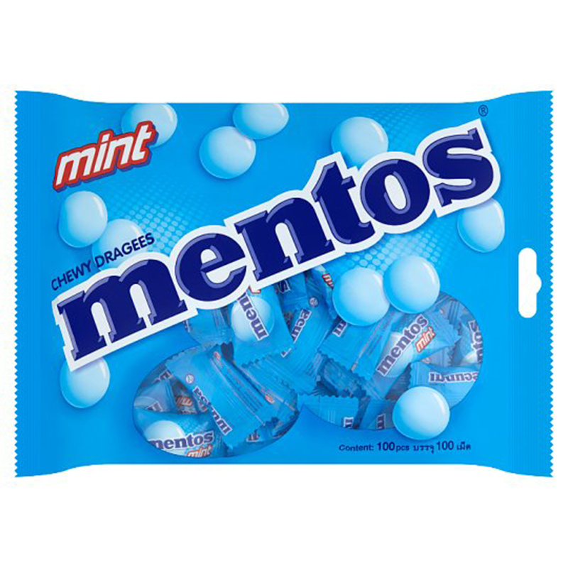 Mentos Mint Flavor Candy Pack of 100pcs
