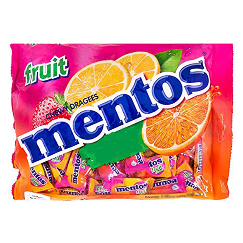 Mentos Mixed Fruit Flavor Candy Pack of 100pcs