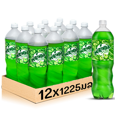 Mirinda Green 1225ml bottle per pack of 12 bottles