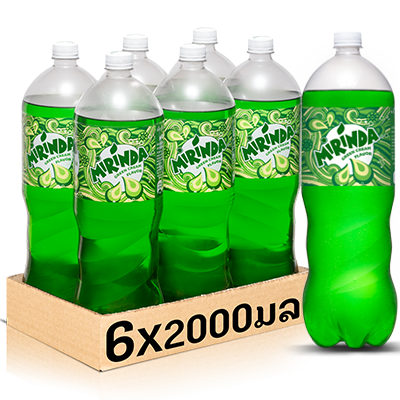Mirinda Green 2000ml bottle per pack of 6 bottles