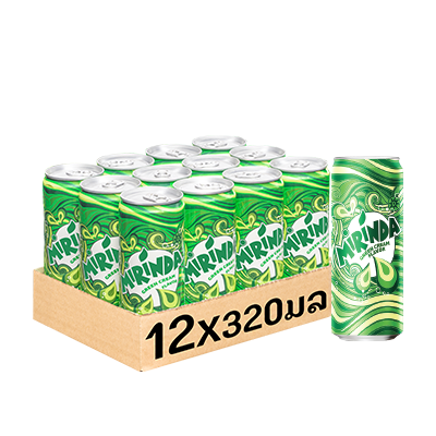Mirinda Green 320ml Shrink film12 cans