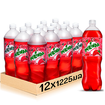 Mirinda Strawbeery 1225ml bottle per pack of 12 bottles