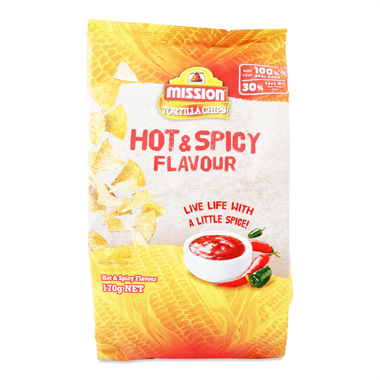 MISSION Tortilla Chips Hot & Spicy Flavour 170g