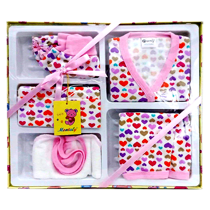 Montaly Newborn Gift Set Box of 6 pcs
