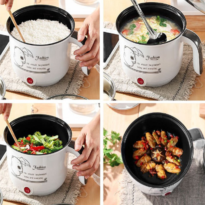 Multifunctional Non-Stick Electric Mini Cooker Non-Stick Cooking Pot 1,8L
