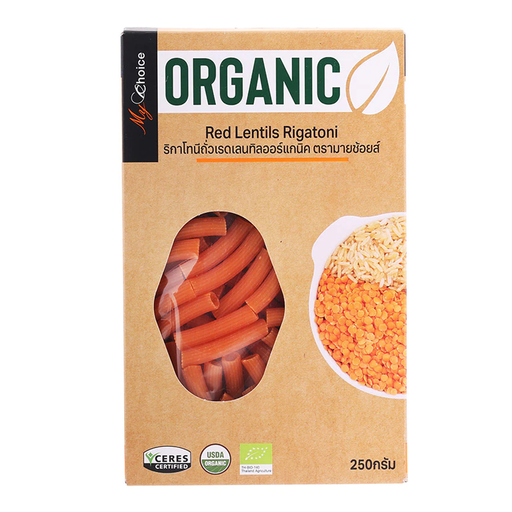 My Choice Organic Red Lentils Rigatoni 250g