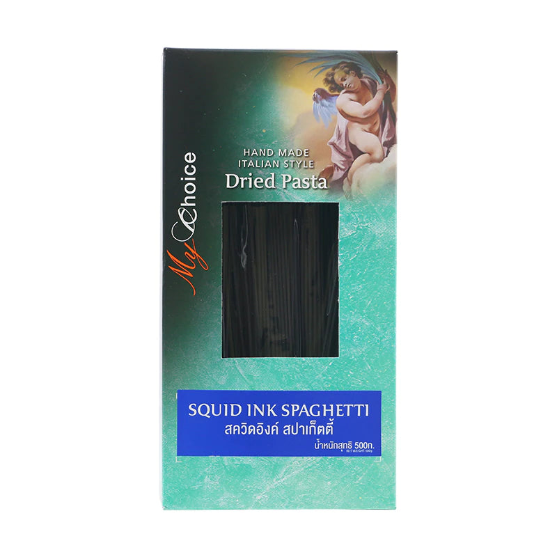 My Choice Squid Ink Spaghetti Dried Pasta 500g — ShoppingD Service