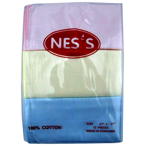 NES'S Brand Salu cloth diapers Cotton 100% Size 27x27Inch Pack of 12pcs