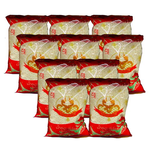 Nagas Brand Sticky Rice Size 1kg pack of 10bags
