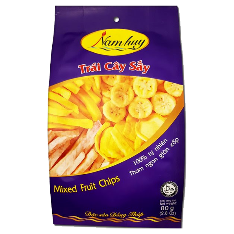 Nam huy Mixed Fruit Chips Size 80g