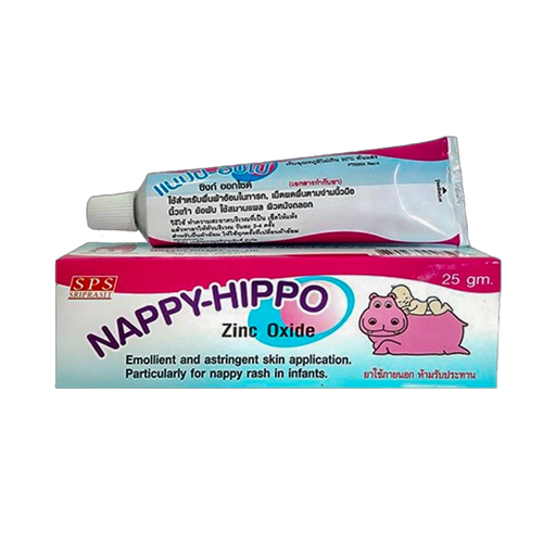 Nappy-Hippo Zinc Oxide Size 25mg Emollient & Astringent Skin application.