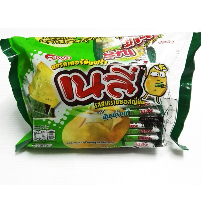Nelie Potato Crackers Seaweed & Japanese Sauce Flavor 192g Pack 24pcs
