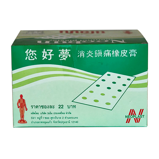Neobun Menthol Pain Relief Plaster boxes of 200 sheets