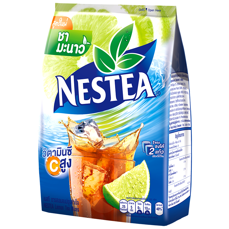 Nestea Lemon Tea Mixes Flavored Instant Flavor Size 13g Pack of 18Sticks