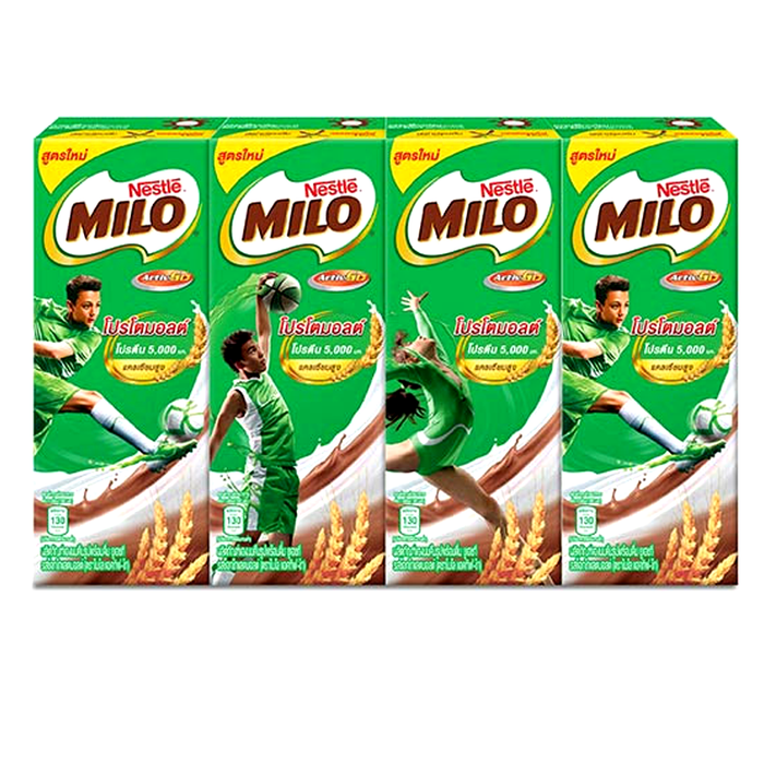 Nestle Milo Activ-Go UHT Milk Chocolate Protomalt 180ml Pack of 4boxes ...