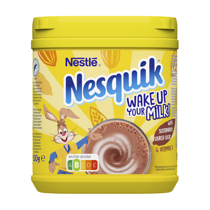 Nestle Nesquik Wake Up Your Milk With Sustainably Sourcd Cocoa & Vitamine D 500g