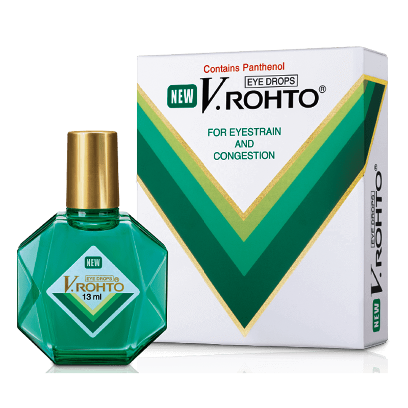 New V. Rohto Eye Drop For Eyestrain and Congestion size 13ml
