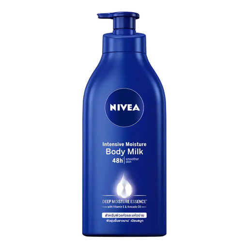 Nivea Intensive Moisture Body Milk 48h Smoother skin Deep Moisture Essence with Vitamin E &amp; Avocado Oil ຂະໜາດ 600 ml