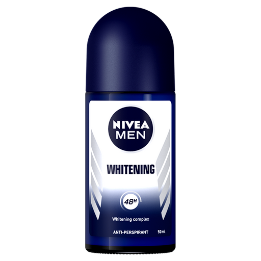 Nivea Men Whitening Roll-on Deodorant 48h Anti-Perspirant Whitening complex ຂະໜາດ 50ml
