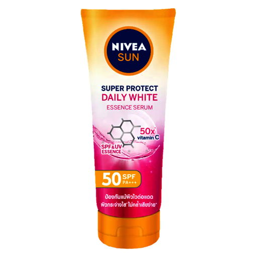 Nivea Sun Super Protect Daily White Essence Serum SPF 50 PA+++ ຂະໜາດ 180ml
