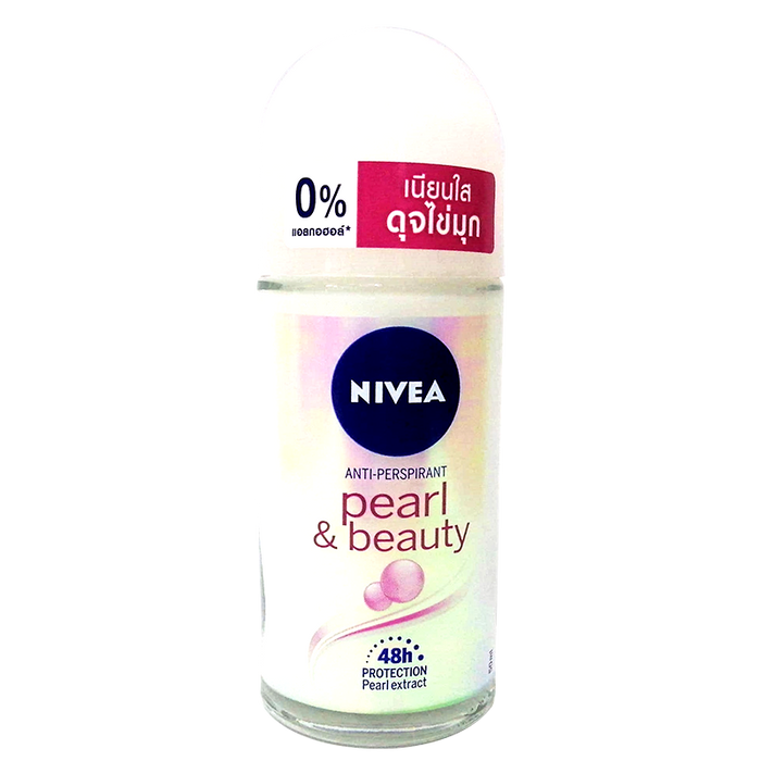 Nivea pearl and beauty Roll-deodorant 48h Protection Pearl extract Anti-Perspirant ຂະໜາດ 50ml