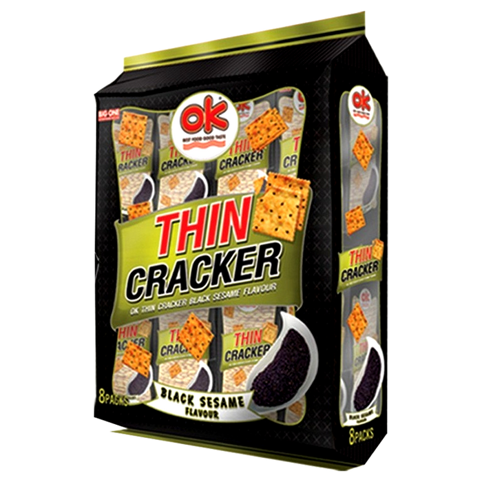 OK Thin Cracker Black Sesame Flavour Size 256g