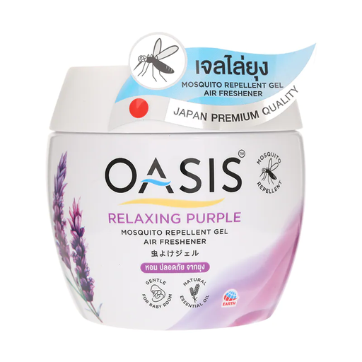 Oasis Mosquito Repellent Gel Air Freshener Relaxing Purple 180g