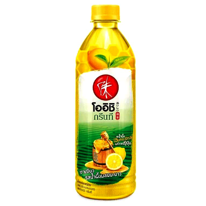 Oishi Green Tea Honey lemon Flavor Size 500ml
