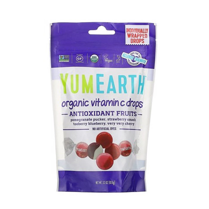 YumEarth Organic Vitamin C Drops Antioxidant Fruits 93.6g — ShoppingD