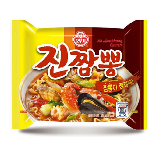 Ottogi Jin Jjambbong RamenHot Spicy Seafood flvour Size 130g