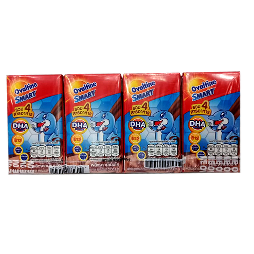 Ovaltine Smart UHT Milk Chocolate Malt 110ml Pack of 4 boxes